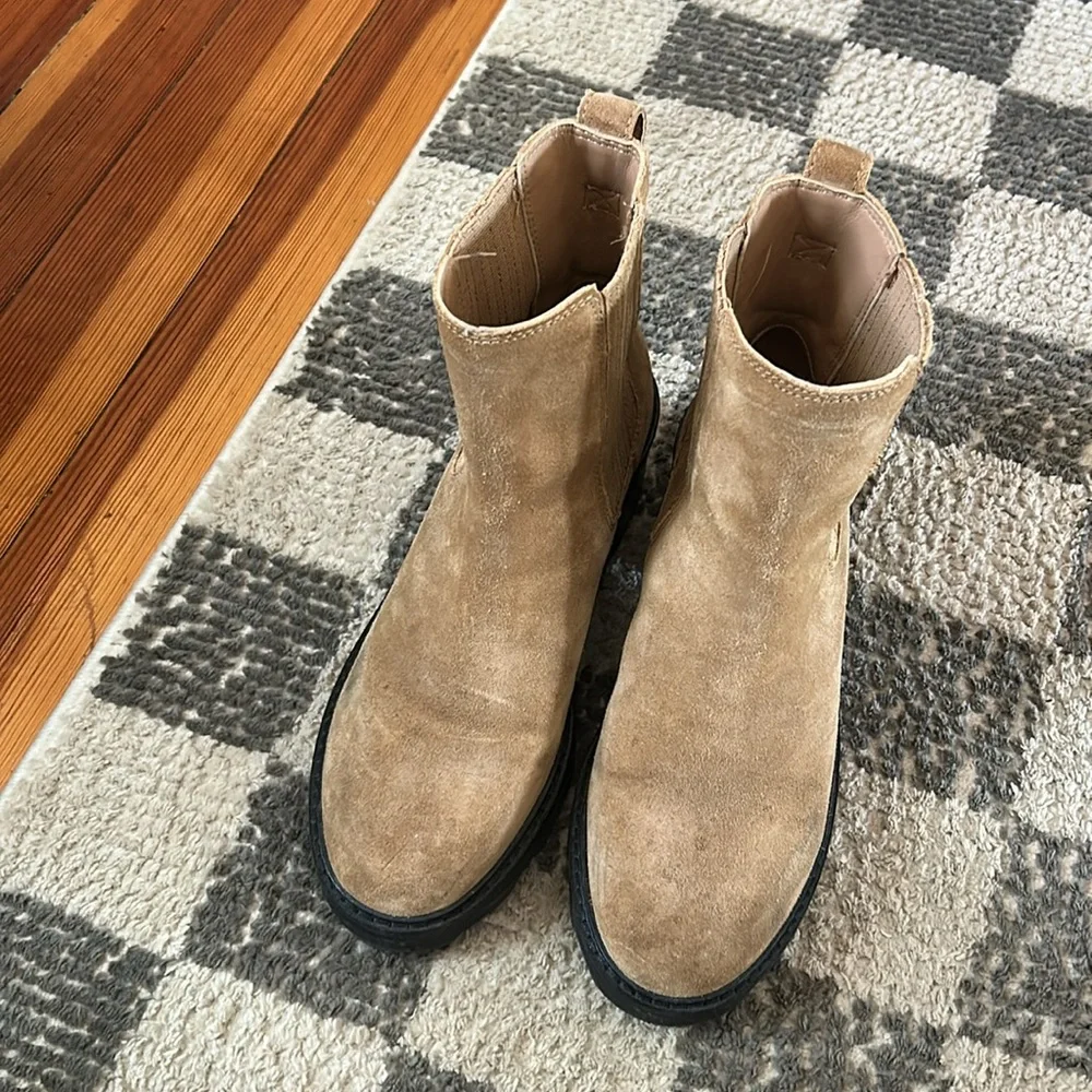 Madewell Gwenda Platform Ankle Boot in Suede (Toffee/9.5) - Picture 5 of 7
